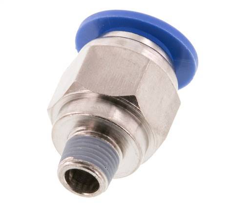 12mm x R1/8'' Steckverschraubung mit Außengewinde Messing/PA 66 NBR [2 Stück]