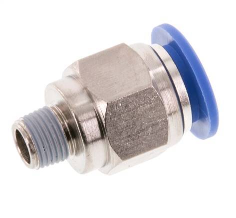 12mm x R1/8'' Steckverschraubung mit Außengewinde Messing/PA 66 NBR [2 Stück]