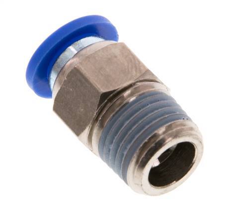 8mm x R1/4'' Steckverschraubung mit Außengewinde Messing/PA 66 NBR [5 Stück]