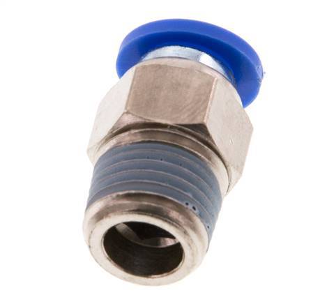 8mm x R1/4'' Steckverschraubung mit Außengewinde Messing/PA 66 NBR [5 Stück]