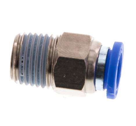 8mm x R1/4'' Steckverschraubung mit Außengewinde Messing/PA 66 NBR [5 Stück]