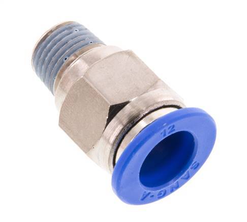 12mm x R1/4'' Steckverschraubung mit Außengewinde Messing/PA 66 NBR [2 Stück]