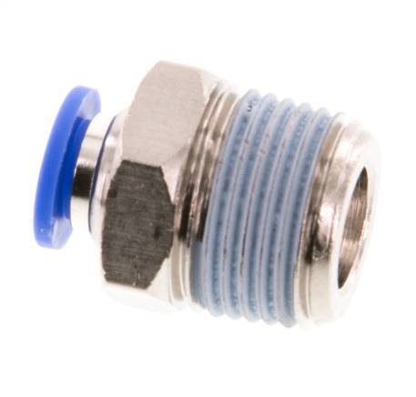 6mm x R3/8'' Steckverschraubung mit Außengewinde Messing/PA 66 NBR [5 Stück]