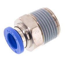 8mm x R3/8'' Push-in Fitting with Male Threads Brass/PA 66 NBR [5 Pieces]