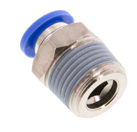 8mm x R3/8'' Steckverschraubung mit Außengewinde Messing/PA 66 NBR [5 Stück]