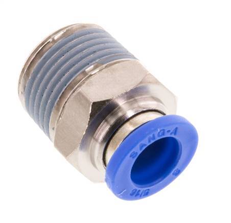 8mm x R3/8'' Steckverschraubung mit Außengewinde Messing/PA 66 NBR [5 Stück]