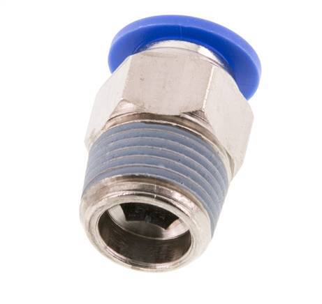 10mm x R3/8'' Push-in Fitting with Male Threads Brass/PA 66 NBR [2 Pieces]