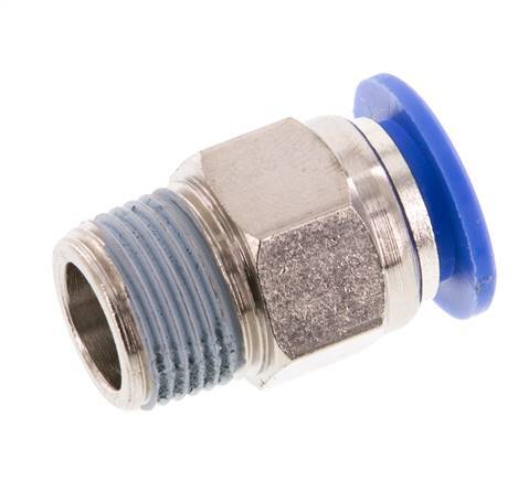 12mm x R3/8'' Steckverschraubung mit Außengewinde Messing/PA 66 NBR [2 Stück]