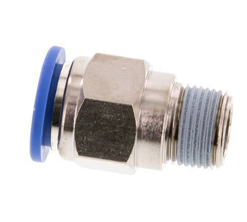 14mm x R3/8'' Steckverschraubung mit Außengewinde Messing/PA 66 NBR
