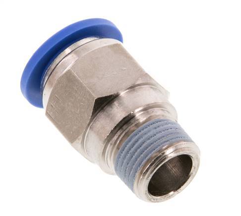 14mm x R3/8'' Steckverschraubung mit Außengewinde Messing/PA 66 NBR
