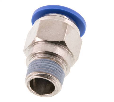 14mm x R3/8'' Steckverschraubung mit Außengewinde Messing/PA 66 NBR