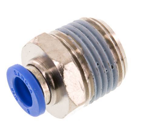 8mm x R1/2'' Steckverschraubung mit Außengewinde Messing/PA 66 NBR [2 Stück]