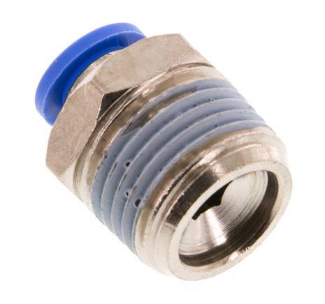 8mm x R1/2'' Steckverschraubung mit Außengewinde Messing/PA 66 NBR [2 Stück]