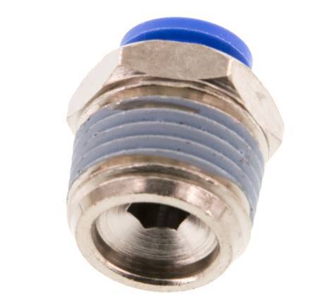 8mm x R1/2'' Steckverschraubung mit Außengewinde Messing/PA 66 NBR [2 Stück]
