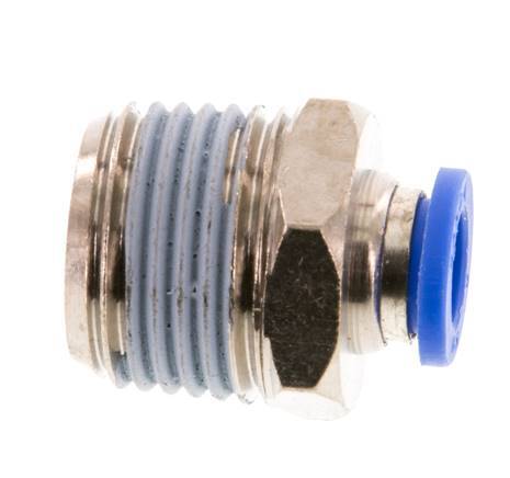 8mm x R1/2'' Steckverschraubung mit Außengewinde Messing/PA 66 NBR [2 Stück]