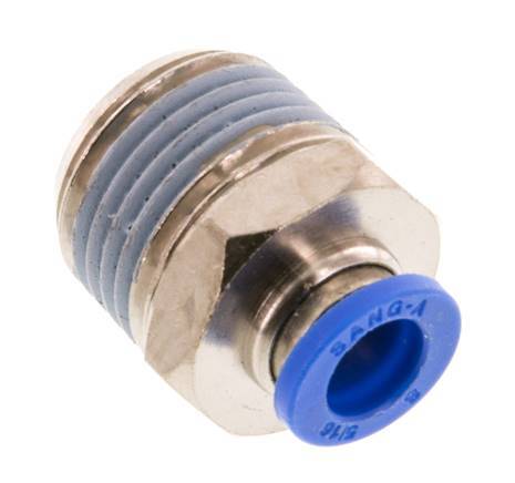 8mm x R1/2'' Steckverschraubung mit Außengewinde Messing/PA 66 NBR [2 Stück]
