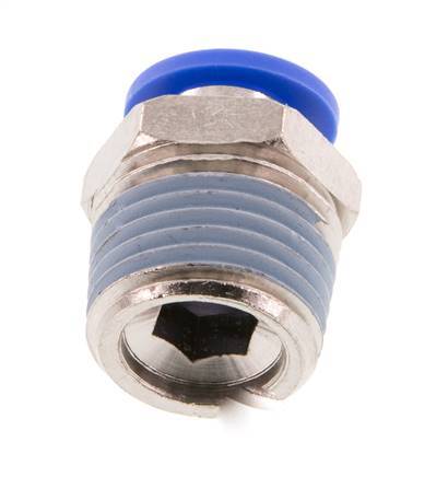 10mm x R1/2'' Steckverschraubung mit Außengewinde Messing/PA 66 NBR [2 Stück]