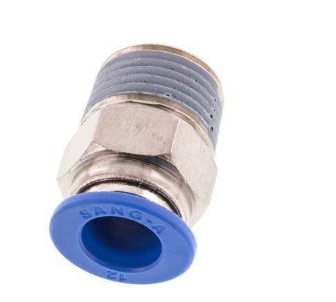 12mm x R1/2'' Steckverschraubung mit Außengewinde Messing/PA 66 NBR [2 Stück]
