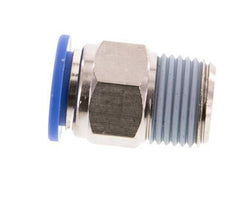 14mm x R1/2'' Steckverschraubung mit Außengewinde Messing/PA 66 NBR