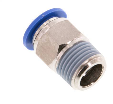 14mm x R1/2'' Steckverschraubung mit Außengewinde Messing/PA 66 NBR