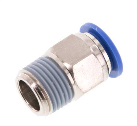 14mm x R1/2'' Steckverschraubung mit Außengewinde Messing/PA 66 NBR