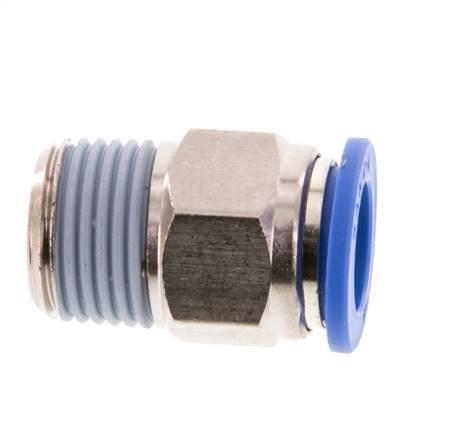 14mm x R1/2'' Steckverschraubung mit Außengewinde Messing/PA 66 NBR