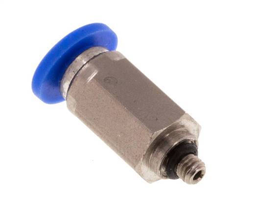 3mm x M 3 Steckverschraubung mit Außengewinde Messing/PA 66 NBR [2 Stück]