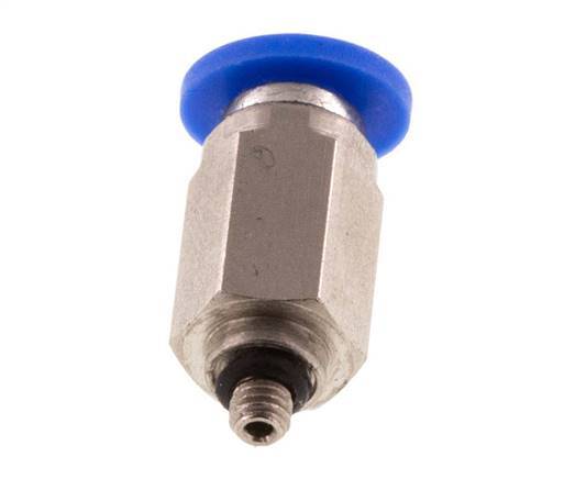 3mm x M 3 Steckverschraubung mit Außengewinde Messing/PA 66 NBR [2 Stück]
