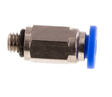 3mm x M 5 Steckverschraubung mit Außengewinde Messing/PA 66 NBR [2 Stück]