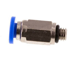 3mm x M 5 Steckverschraubung mit Außengewinde Messing/PA 66 NBR [2 Stück]