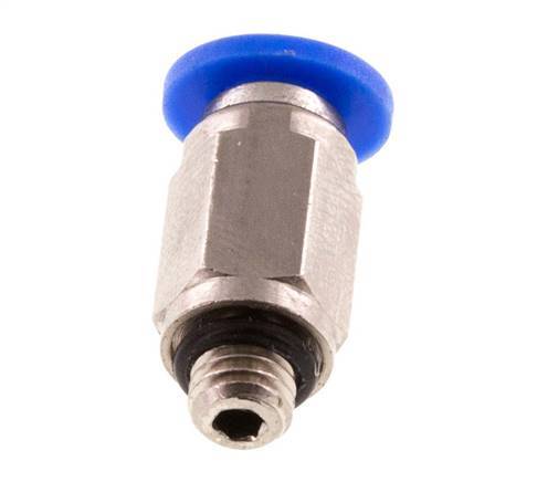 3mm x M 5 Steckverschraubung mit Außengewinde Messing/PA 66 NBR [2 Stück]