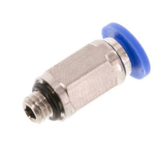 4mm x M 5 Steckverschraubung mit Außengewinde Messing/PA 66 NBR [5 Stück]