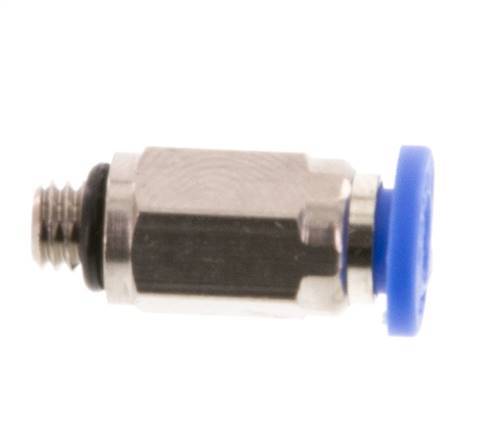 4mm x M 5 Steckverschraubung mit Außengewinde Messing/PA 66 NBR [5 Stück]