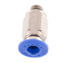 4mm x M 5 Steckverschraubung mit Außengewinde Messing/PA 66 NBR [5 Stück]