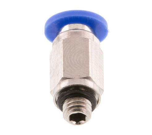 4mm x M 5 Steckverschraubung mit Außengewinde Messing/PA 66 NBR [5 Stück]