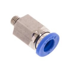 6mm x M 5 Steckverschraubung mit Außengewinde Messing/PA 66 NBR [5 Stück]