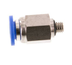 6mm x M 5 Steckverschraubung mit Außengewinde Messing/PA 66 NBR [5 Stück]