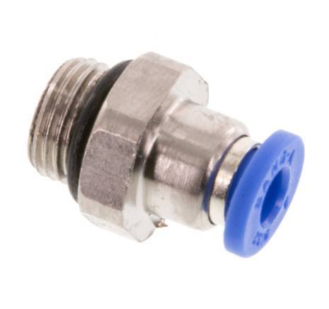 4mm x G1/8'' Steckverschraubung mit Außengewinde Messing/PA 66 NBR [5 Stück]