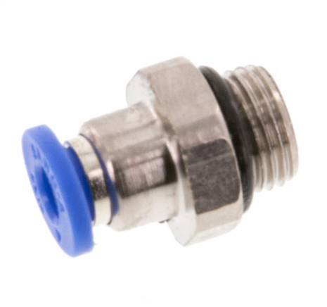 4mm x G1/8'' Steckverschraubung mit Außengewinde Messing/PA 66 NBR [5 Stück]