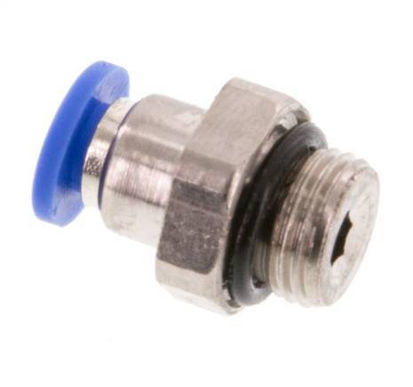 4mm x G1/8'' Steckverschraubung mit Außengewinde Messing/PA 66 NBR [5 Stück]