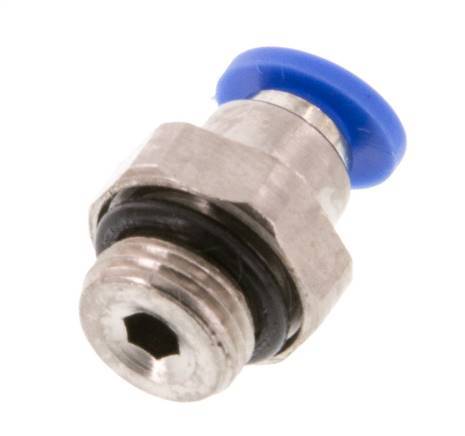 4mm x G1/8'' Steckverschraubung mit Außengewinde Messing/PA 66 NBR [5 Stück]
