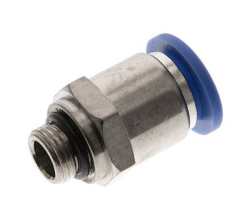 10mm x G1/8'' Steckverschraubung mit Außengewinde Messing/PA 66 NBR [2 Stück]