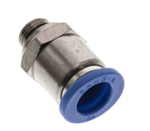 10mm x G1/8'' Steckverschraubung mit Außengewinde Messing/PA 66 NBR [2 Stück]