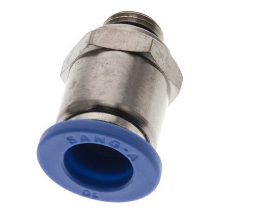 10mm x G1/8'' Steckverschraubung mit Außengewinde Messing/PA 66 NBR [2 Stück]