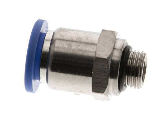 10mm x G1/8'' Steckverschraubung mit Außengewinde Messing/PA 66 NBR [2 Stück]