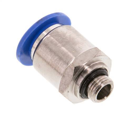 12mm x G1/8'' Steckverschraubung mit Außengewinde Messing/PA 66 NBR [2 Stück]