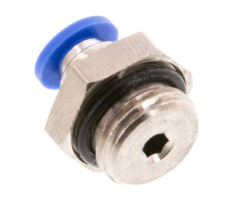 4mm x G1/4'' Steckverschraubung mit Außengewinde Messing/PA 66 NBR [5 Stück]