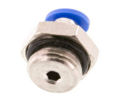 4mm x G1/4'' Steckverschraubung mit Außengewinde Messing/PA 66 NBR [5 Stück]