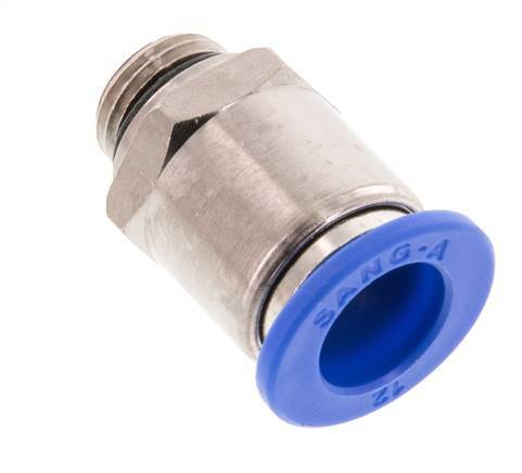 12mm x G1/4'' Steckverschraubung mit Außengewinde Messing/PA 66 NBR [2 Stück]