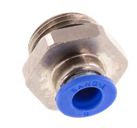 6mm x G3/8'' Push-in Fitting with Male Threads Brass/PA 66 NBR [5 Pieces]